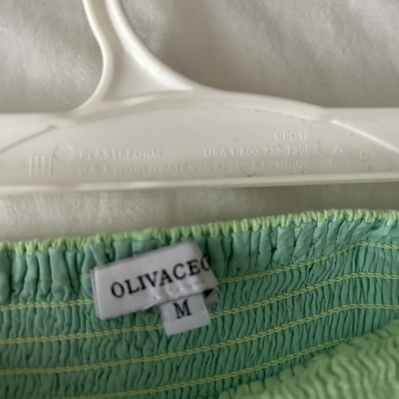 LIME GREEN PREPPY SKIRT - Picture 2 of 2